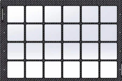 Come è realizzata la piastra portante fotovoltaica in fibra di carbonio?